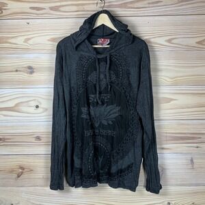 Sure Hoodie Women Medium Spiritual Lotus Mandala Lightweight Pullover Yogi